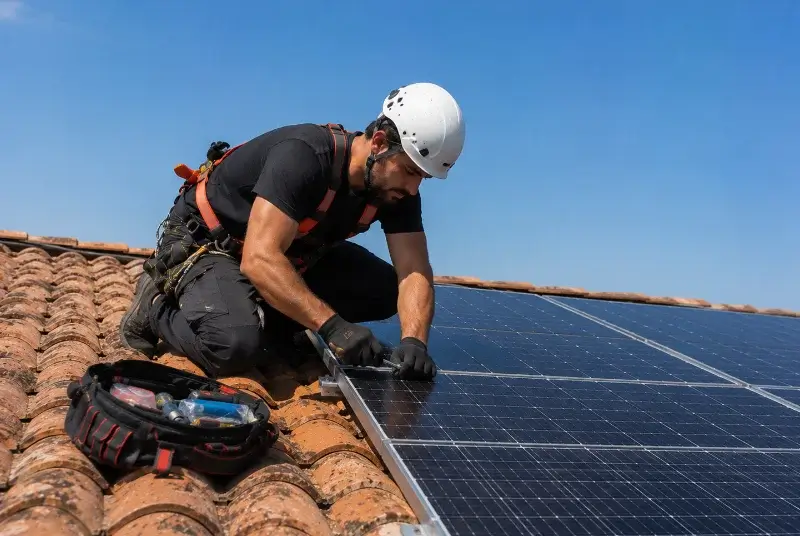 Maintenance et monitoring de panneaux solaires à Montferrer